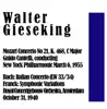 Walter Gieseking, New York Philharmonic, Guido Cantelli, Royal Concertgebouw Orchestra & Mengelberg ans Amsterdam Concertgebouw - Walter Gieseking